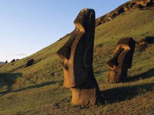 Moai Statues, Easter Island, Chile